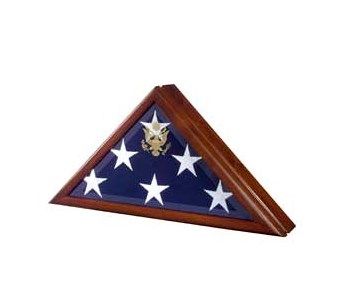 Custom Made Memorial Flag Case - Burial Flag Box