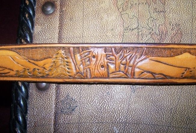 custom made leather ranger belts