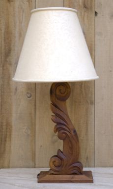 Custom Made Hand-Carved Lamp