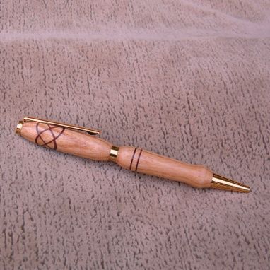Custom Made Wood Pen Of Hickory    S014
