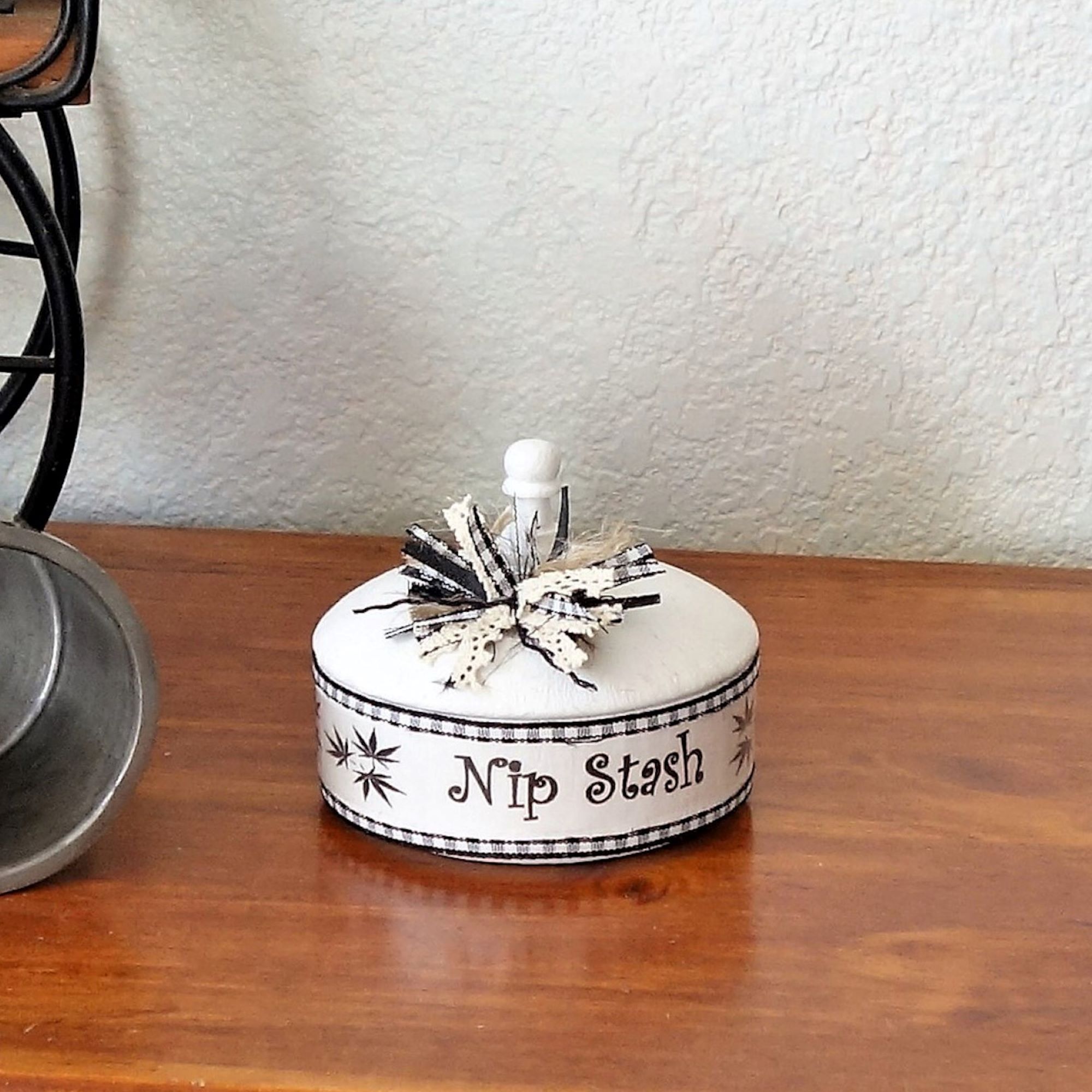 Buy Custom Made Catnip Jar Cat Treat Jar, made to order from Crafty