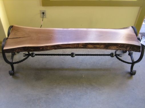 Custom Made Live Edge Bench..