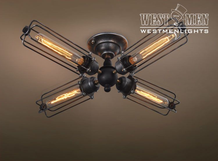 Buy Hand Made Westmenlights Industiral Punk Wrought Iron Ceiling