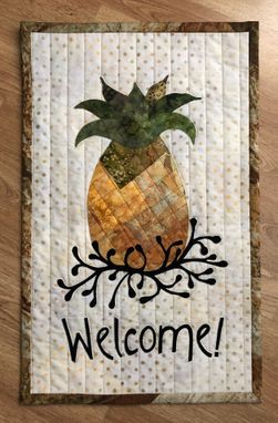 Custom Made Pineapple Welcome Wall Art