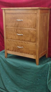 Custom Made 3 Drawer Shaker Style Mini High Boy W/Inset Drawers (Chest Of Drawers)