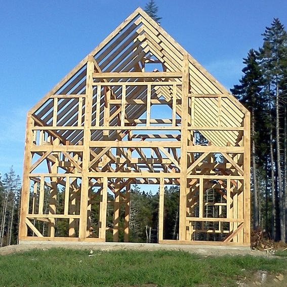 Custom Made 30' X 40' Timber Frame Barn W/ 6' X 12' Clerestory by Black ...