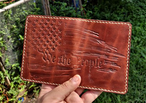 Custom Made Handmade Leather Wallet Raeda Wickett & Craig Brown We The People Usa