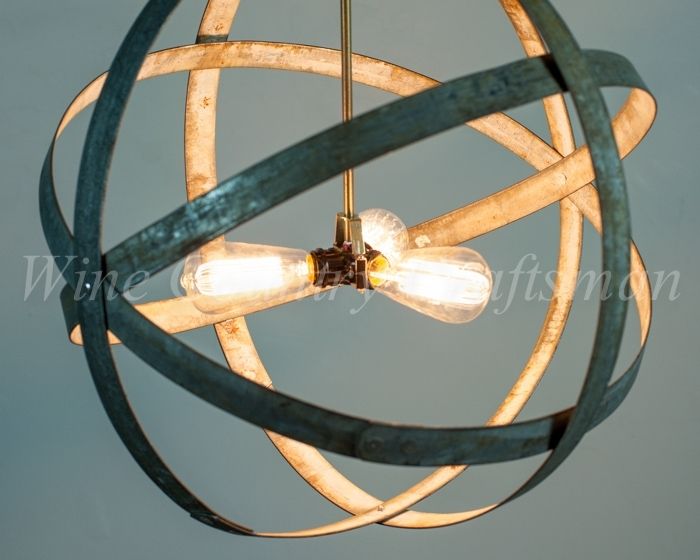 Buy Hand Made Wine Barrel Ring Chandelier Premier Made From Retired