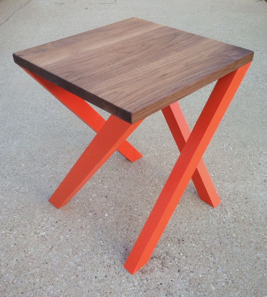 Custom Made Modern Walnut Side Table by callum east design
