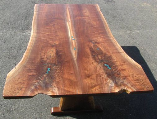 Custom Made Large And Amazing Live-Edge Walnut Dining Table