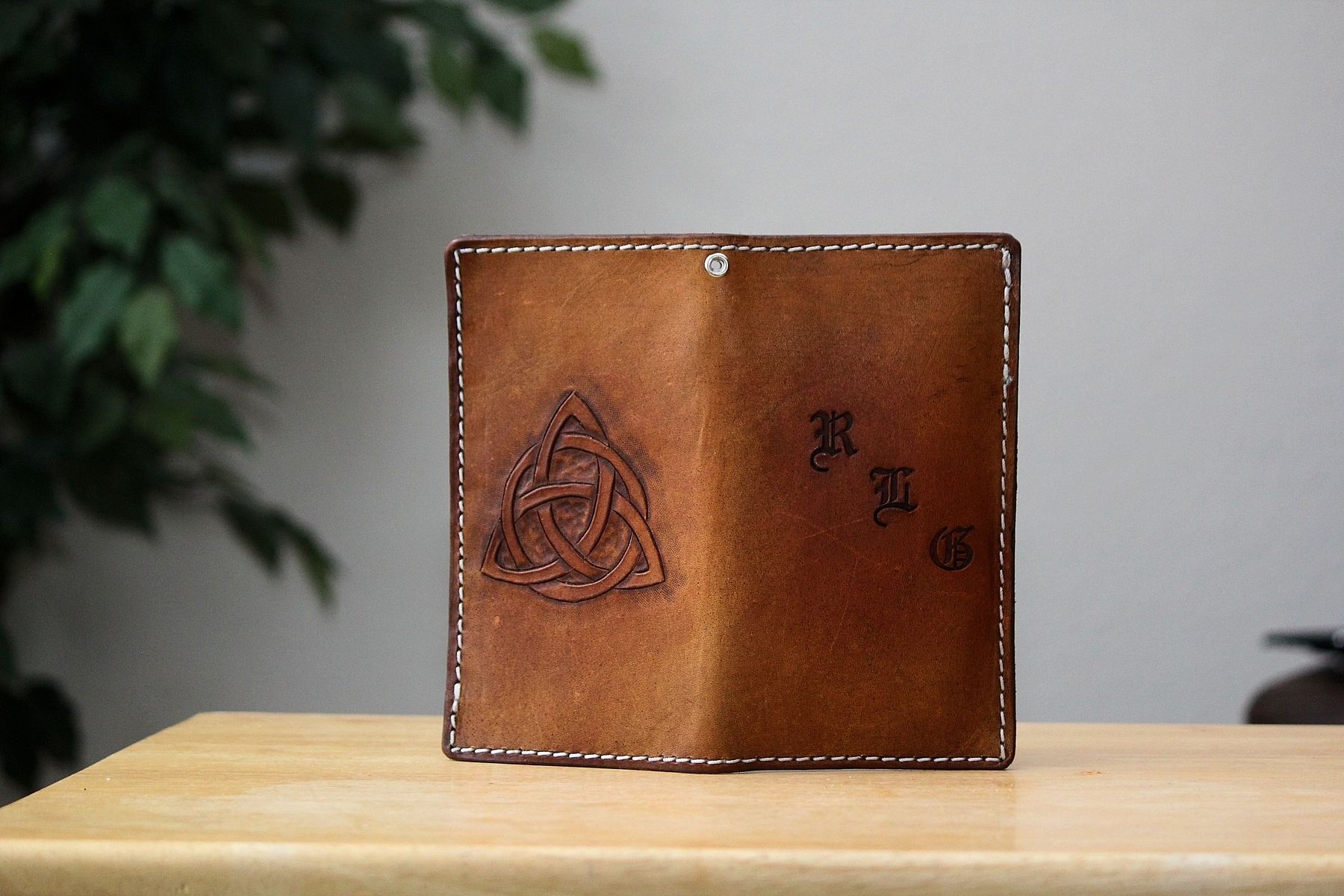 Hand Made Custom Leather Cell Phone Iphone Wallet by GodSkin Custom Leather | 0