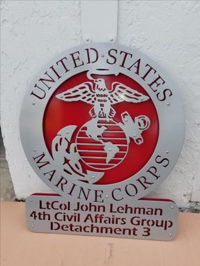 Custom Made Custom Navy Name Sign