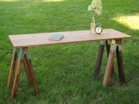 Handmade Sawhorse Desk By Sb Designs Custommade Com