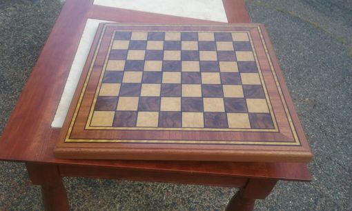Custom Made Burlwood Veneer Chessboard