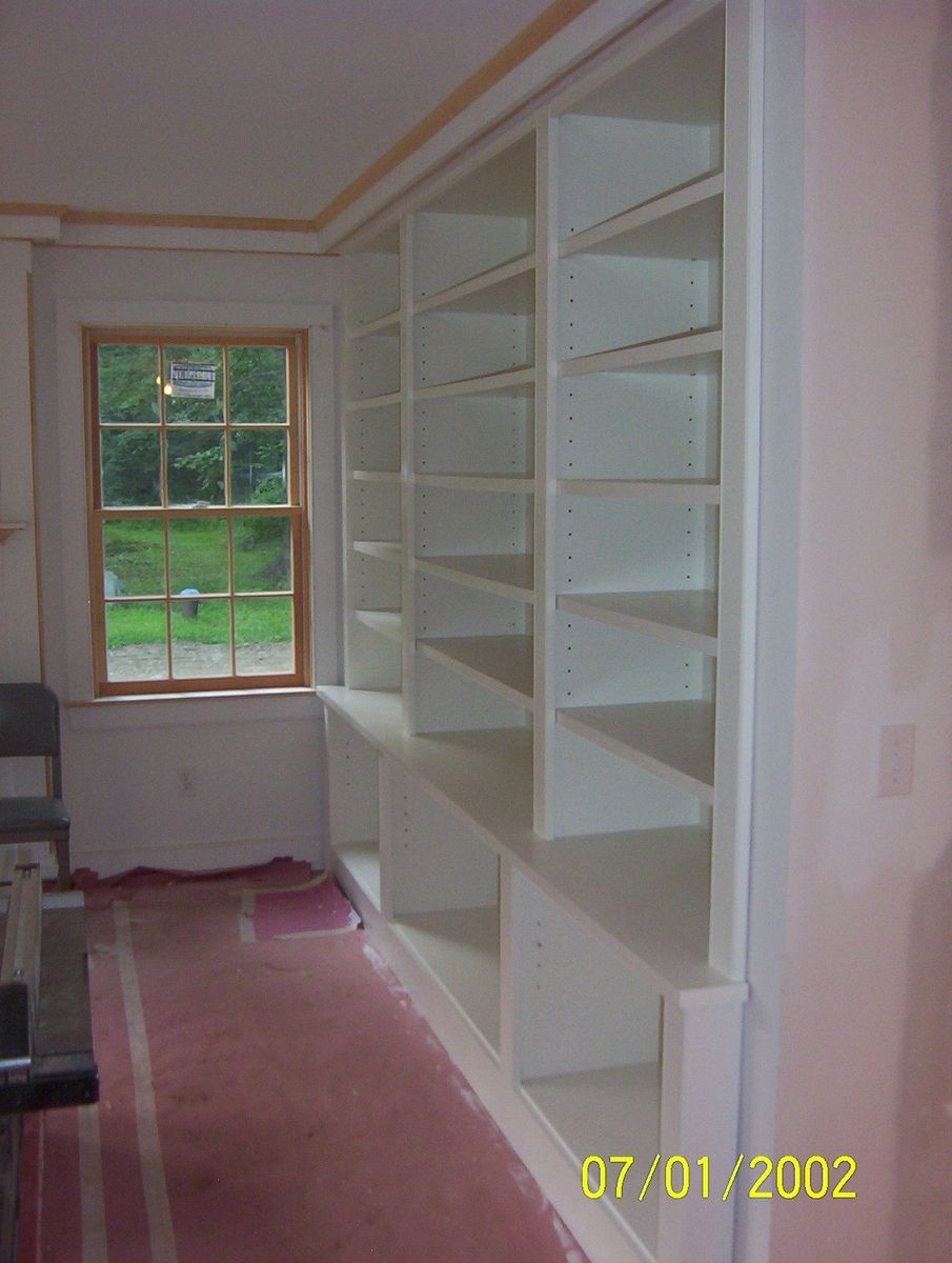 Custom Painted Built In Bookcase by Brenda Hall Wood Design ...