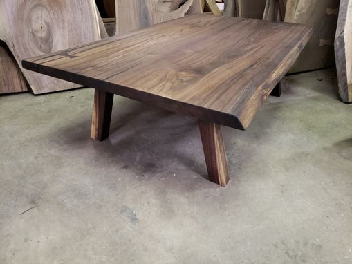 Custom Made Walnut Modern Coffee Table