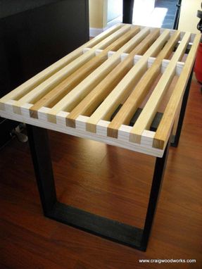 Hand Crafted Of Slat Benches And Slat Tables by ...