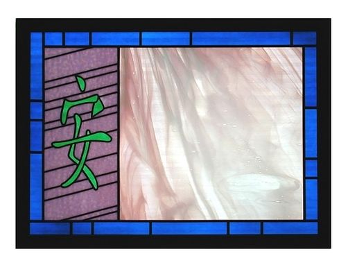 Custom Made Tranquility - Contemplative Stained Glass