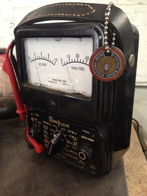 Custom Made Analog Meter Clock In A  Simpson 260 Meter Housing