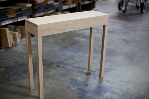 Custom Made White Oak Entryway Table