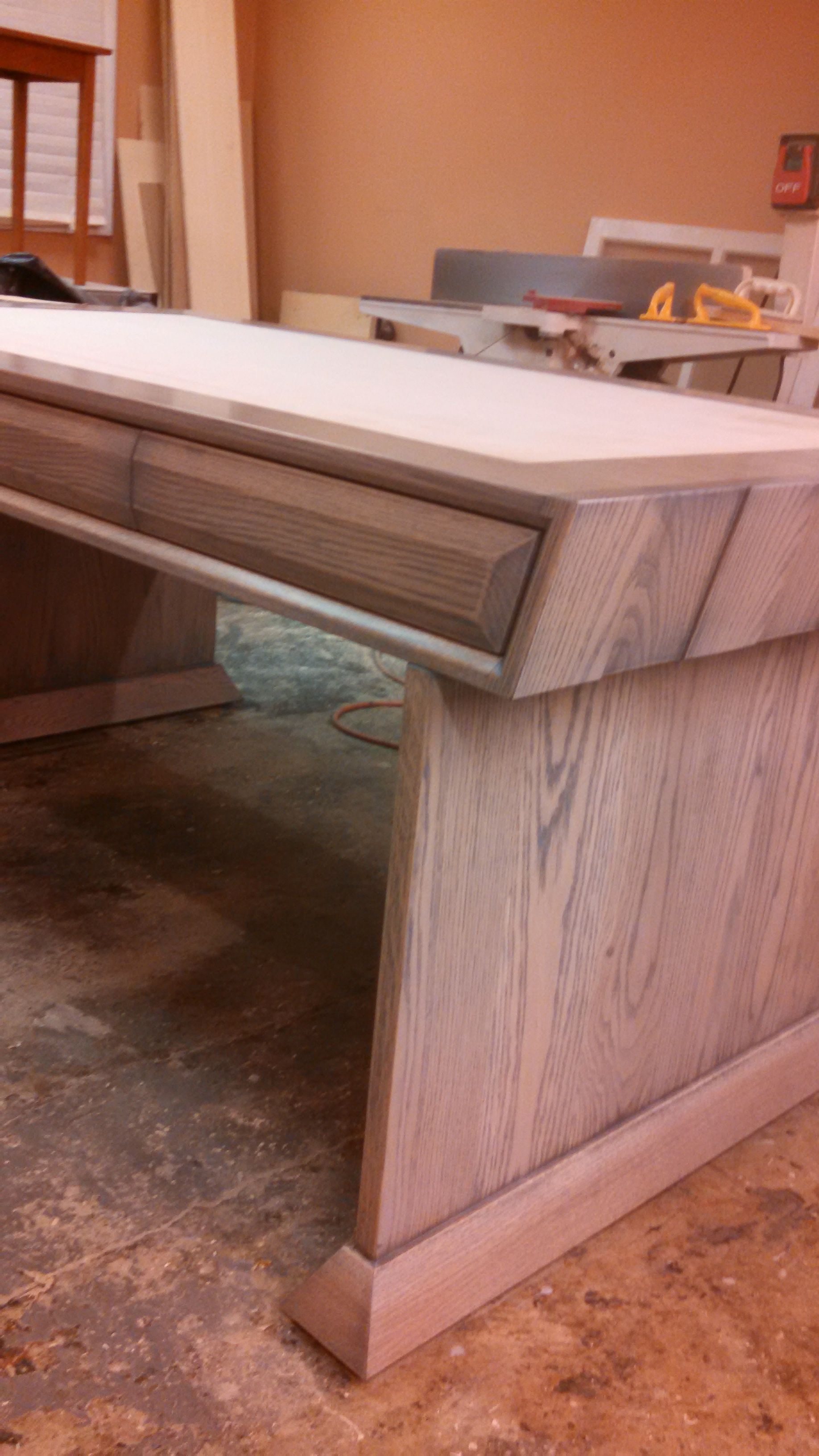Custom Made White Oak Desk by Dan Fabian Custom Furniture