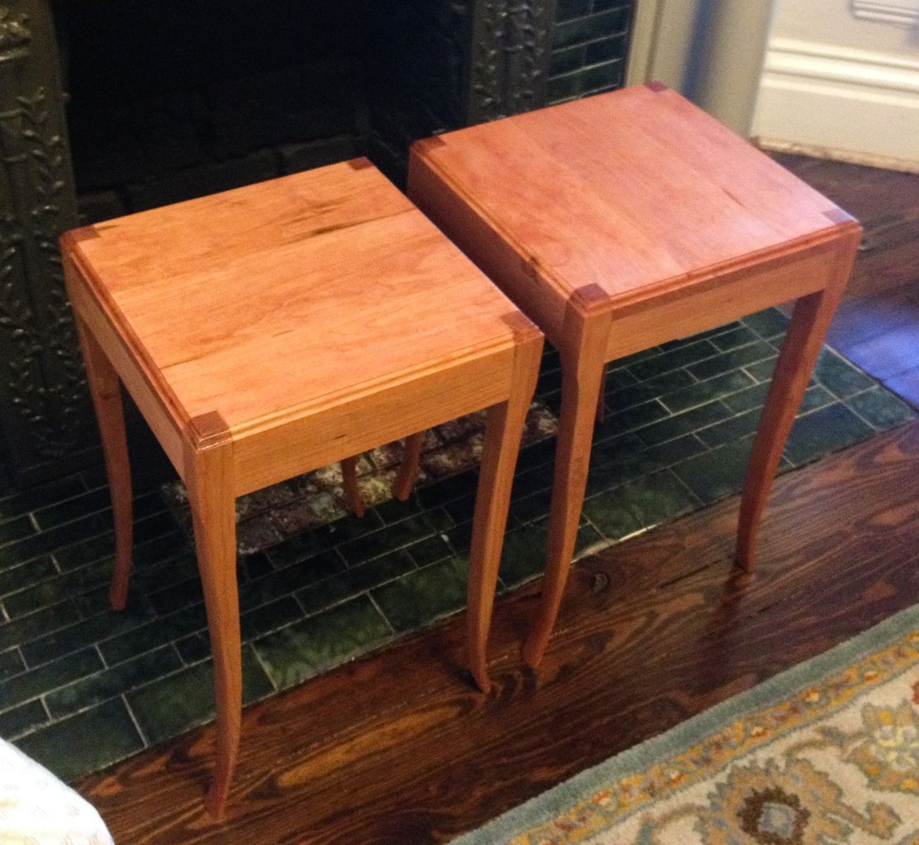 Hand Made Cherry End Tables Transitional by William Ney, LLC
