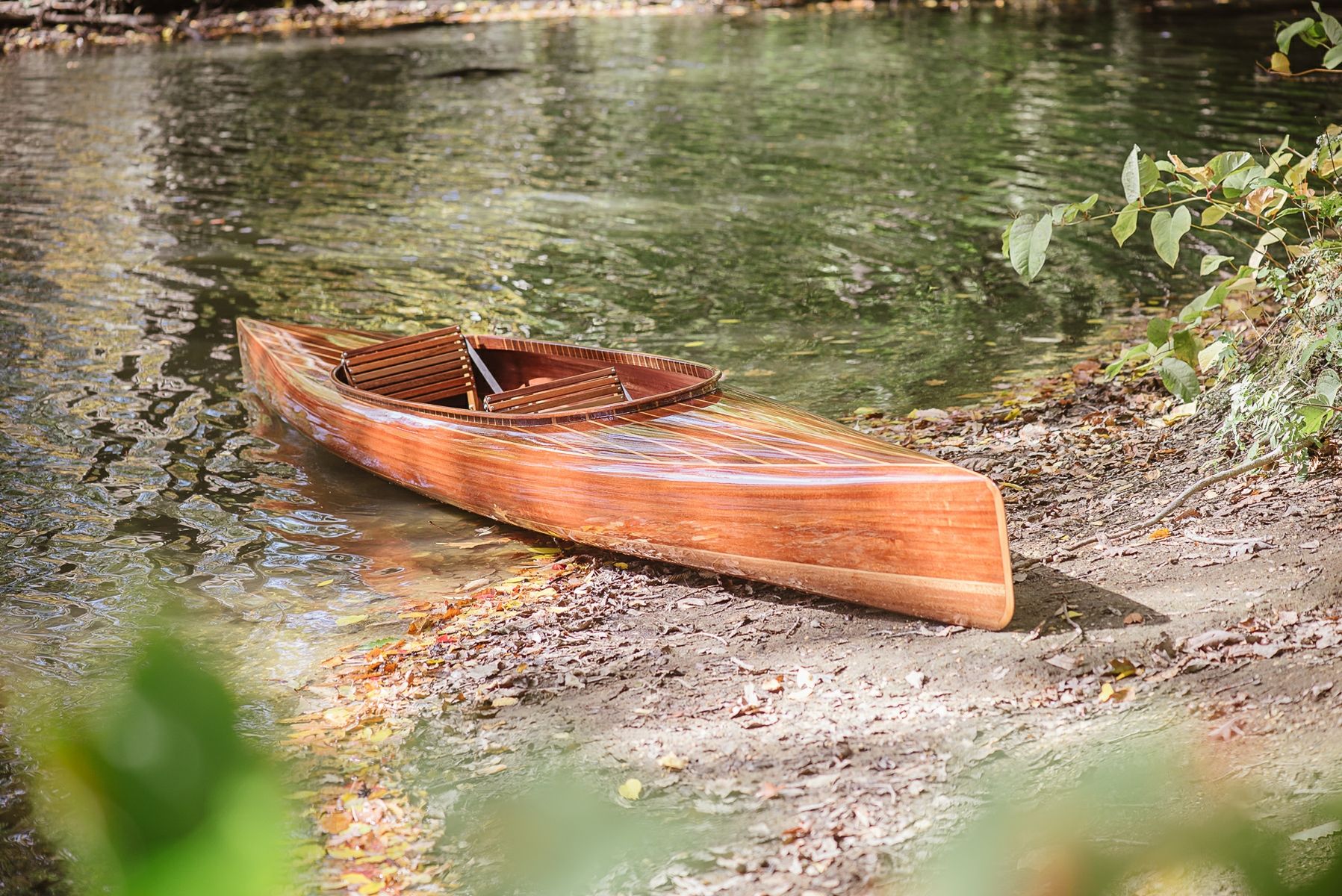 Custom Wooden Strip Kayak Micro Bootlegger Design By Craft Dubois