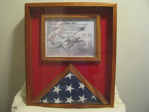 Custom Made Flag And Certificate Display