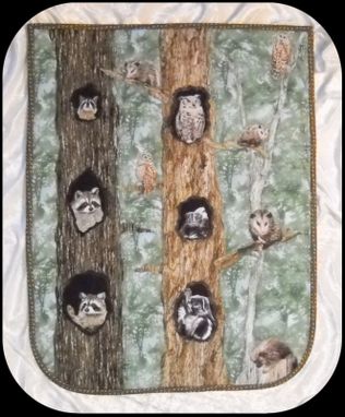 Buy Handmade Critter Condos Quilted Wall Hanging, made to order from