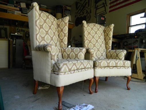 Custom Made Matching Wing Chairs