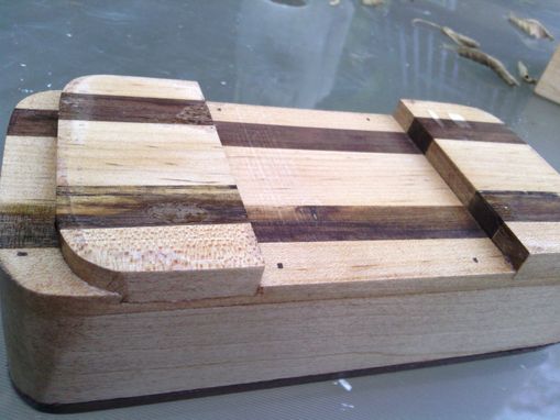Custom Made Repurposed Wooden Box For Glasses