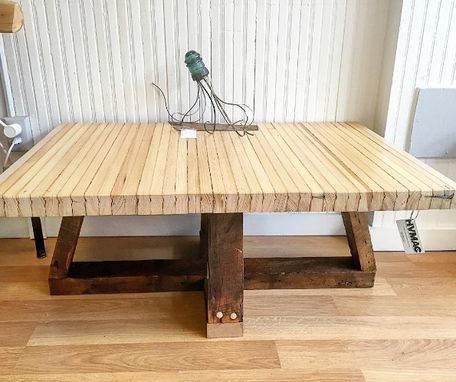 Custom Made Salvaged Bowling Lane Coffee Table