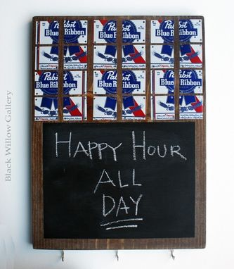 Custom Made Chalkboard Key Hooks Mosaic Pbr Beer