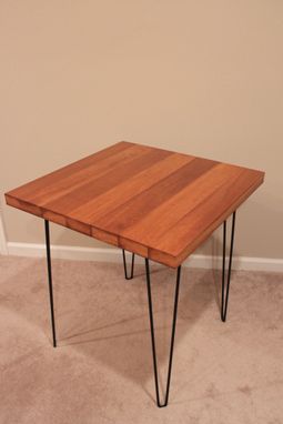 Custom Made Hairpin Solid Iroko Table