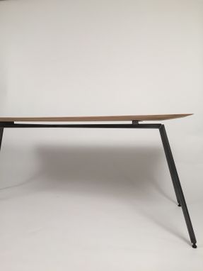 Custom Made Steel And Wood Table