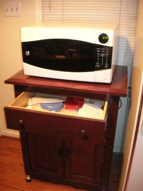 Custom Made Microwave Cabinet