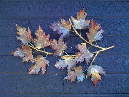 Custom Made Maple Leaf Branch Sculpture