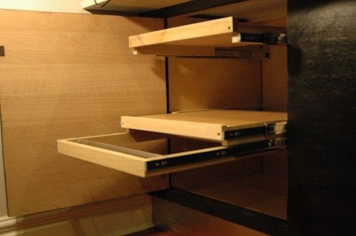 Custom Made Secret Door-Dead Cabinet Space Repurposing