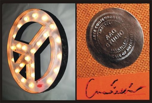 Custom Made Vintage Marquee Lights - Any Symbol Or Letter 24 X 24 X 4
