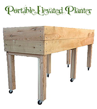 Custom Made Portable Elevated Planter Box