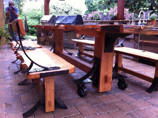 Custom Made Outdoor Dining Table Castors & Hardware