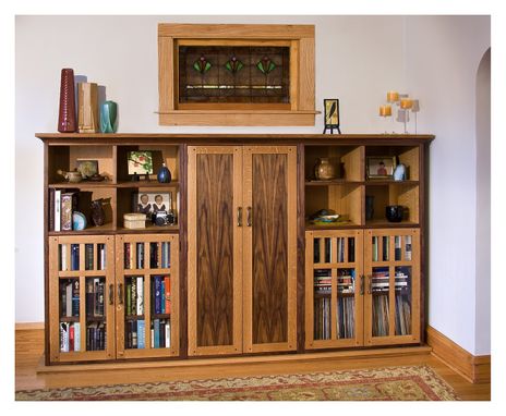 Custom Made Entertainment Center/Bookcases