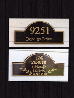 Custom Made Address Plaque Sign House Number Sign. Custom Sign. Hand Painted