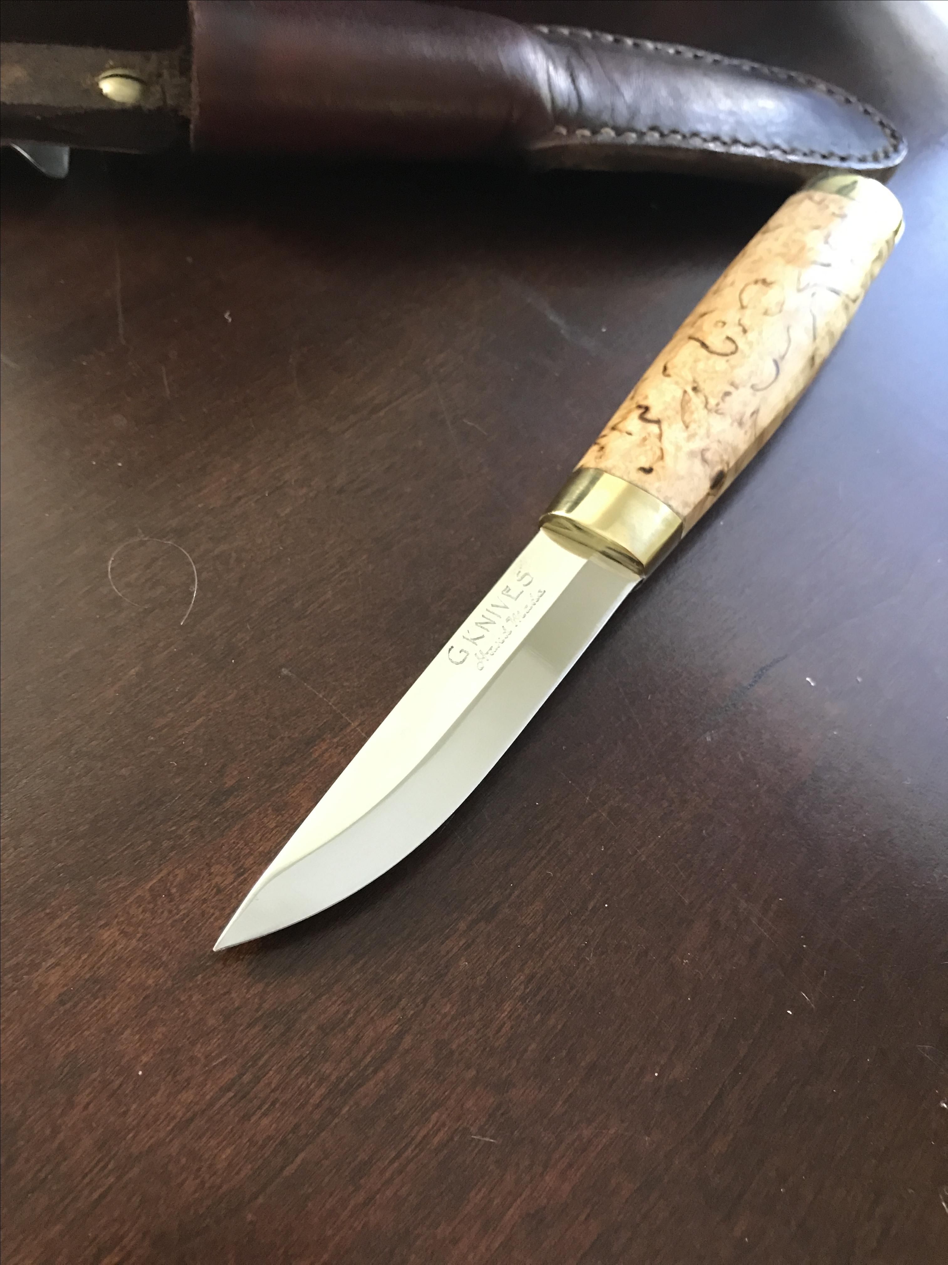 Handmade Hand Usa Maker, Genuine Finnish Puukko Knife With