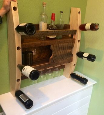 Custom Made "The Bar Back" Wine And Cocktail Storage And Display