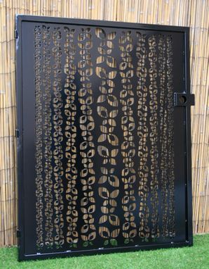Custom Made Decorative Steel Gate - Floral Pattern - Handmade - Custom Gate - Steel Room Divider