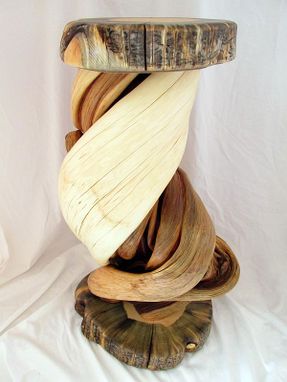 Custom Made Shoulder Mount Taxidermy Pedestal Solid Twisted Juniper Wood