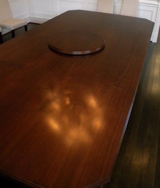 Custom Made Extra Large Walnut Extension Dining Table