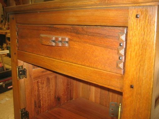 Custom Made Bed Side Cabinet White Oak