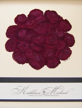 Custom Made Preserved Red Rose Bridal Bouquet With Icon!
